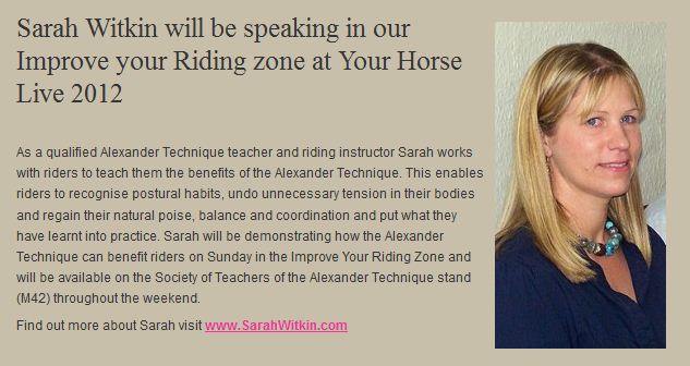 Sarah Witkin At Your Horse Live 2012